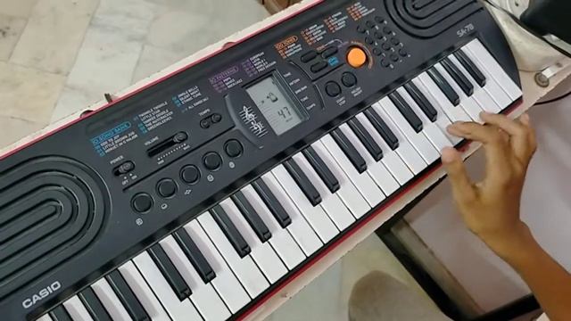 Master the blaster song on Casio sa-78 piano||The world of piano|| смотреть онлайн