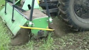 Трактор Т-40 с фрезой