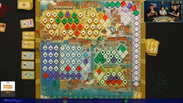 Играем в настольную игру Венецианская Мозаика смотреть онлайн