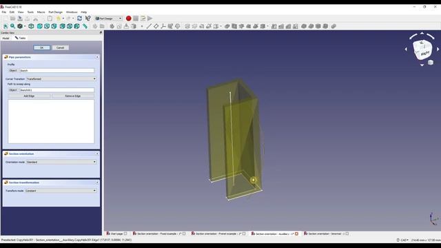3D Modeling FreeCAD Tutorial - Additive Pipe Modifier
