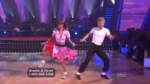 Brooke Burke & Derek Hough Dancing The Jitterbug