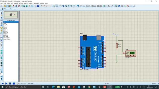 DS18B20 : how to simulate the temperature sensor with arduino in proteus ? смотреть онлайн