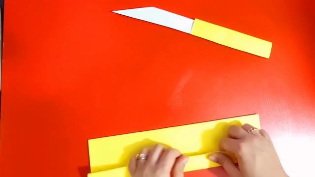 DIY_How to make DAGGER with a scabbard from A4 paper смотреть онлайн