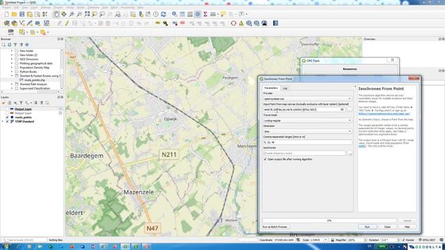 Shortest & Fastest Routes, Isochrone Maps, Time - Distance Matrix using QGIS смотреть онлайн