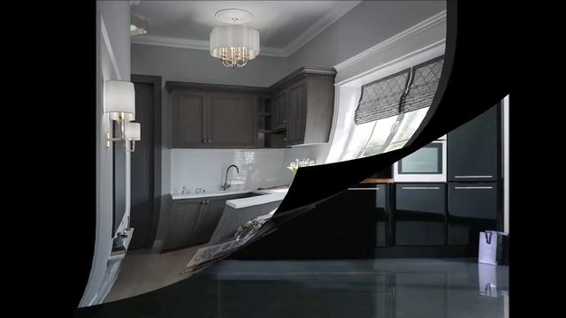 Черная Кухня - фото - дизайн 2018 / Black Kitchen Photo Design / Schwarze Küchen-Foto-Design смотреть онлайн