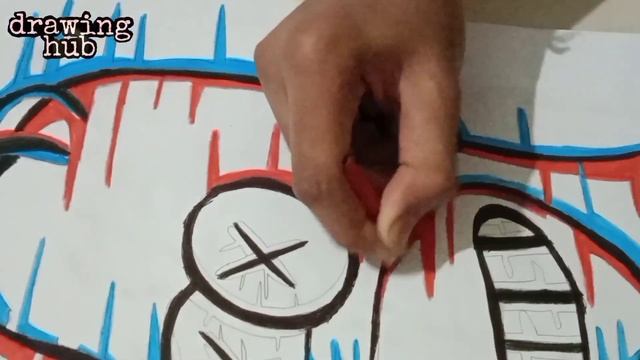 Drawing hub || Drawing The Simpsons glitch effect drawing || Colour art смотреть онлайн