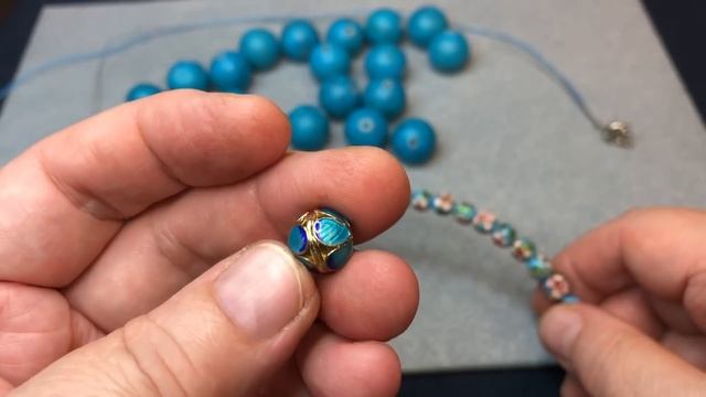 Переделка тяжёлых бус. Часть 2. Оникс и говлит. смотреть онлайн