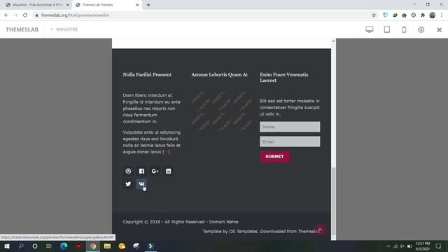 Wavefire: Free Bootstrap 4 HTML5 Multipurpose Website Template смотреть онлайн