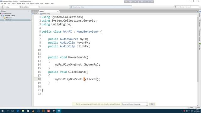 [UNITY 3D] How to add Button Sounds. (Hover + Click) смотреть онлайн