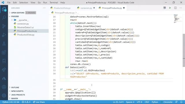 Mostrando datos desde una base de datos usando en PyQt5 (tableview) смотреть онлайн