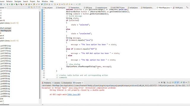 eclipse workspace experiment 10 src MainPage java Eclipse IDE 2021 11 02 11 18 52 смотреть онлайн