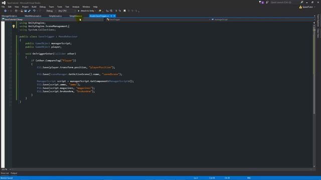 EasySave - Save System Tutorial #4 - Auto save / Trigger Event - Unity 5 - C# смотреть онлайн