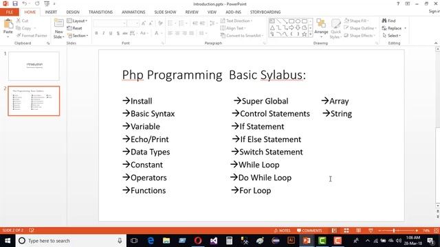 Introduction To Php Programming & Sylabus Topics смотреть онлайн
