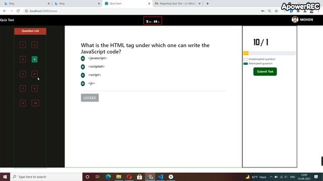 Online Quiz Exam (MERN STACK) || React || Redux || nodemailer || express || Mongodb смотреть онлайн