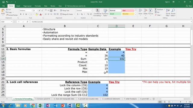 Most Used Excel Formulas For Beginners смотреть онлайн