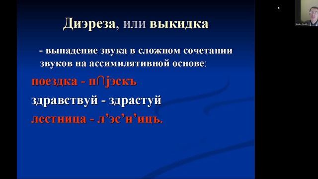 Фонетические процессы. Диэреза