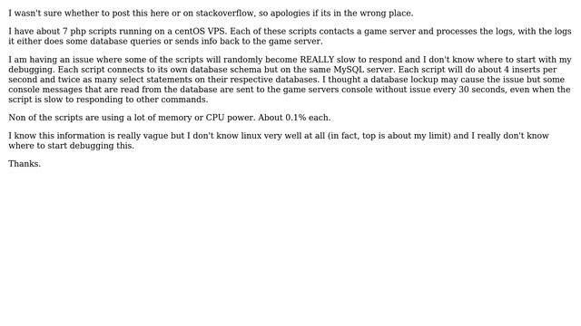 DevOps & SysAdmins: PHP scripts randomly becoming really slow to respond - Database lockup? смотреть онлайн