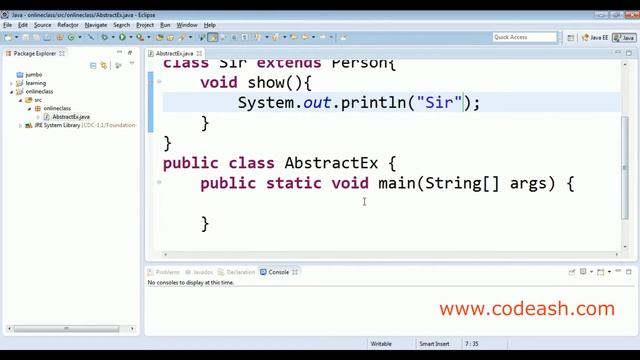 Abstract class in java example | Abstract method in java смотреть онлайн