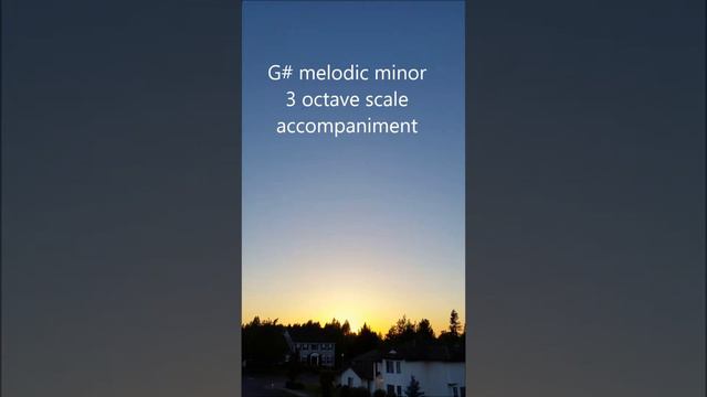 G# or A flat Melodic Minor Scale Harmony Accompaniment 3 Octave смотреть онлайн