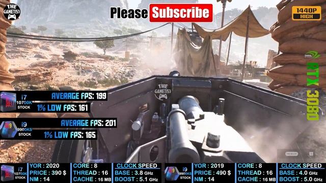 I7 10700K vs I9 9900KS - Gameplay Benchmark Test In 10 Games смотреть онлайн