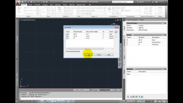AutoCAD MEP 2012 Tutorial - Project Navigator Overview - Project Tab смотреть онлайн
