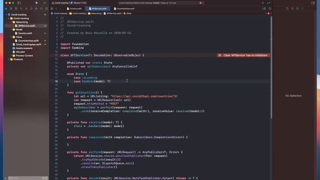 SwiftUI Tutorial: Building a COVID19 Tracking App with Combine, Codable, and Graphs смотреть онлайн