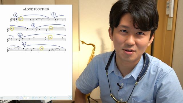 8) ALONE TOGETHER from Jazz Standard Bible【ジャズサックスレッスン】 смотреть онлайн