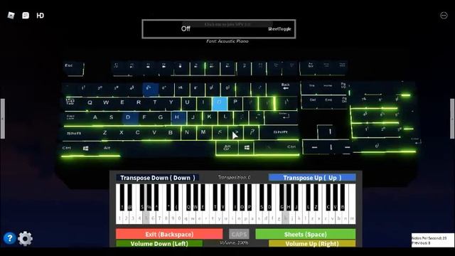 ROBLOX Piano Giorno's Theme смотреть онлайн