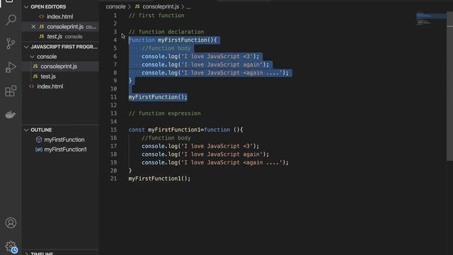 12. Function Declarations vs Function Expressions| JavaScript tutorial for beginners. смотреть онлайн