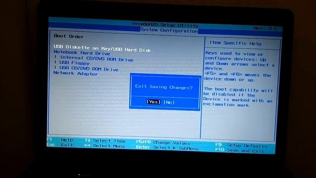 Как установить Windows на BIOS InsydeH20 Rev. 3.5 смотреть онлайн