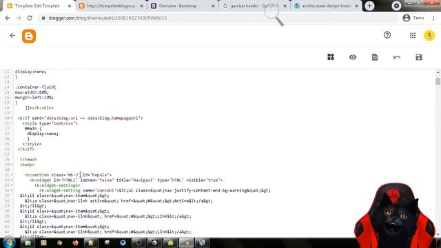 Cara Membuat Template Blogger Sendiri - Cara Membuat Template Blogger Dengan Bootstrap Part II смотреть онлайн