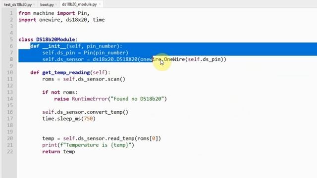 Control DS18B20 using MicroPython with a Weather Station Project смотреть онлайн