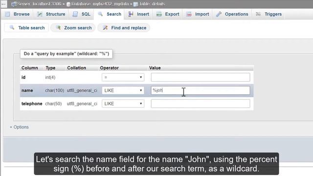 phpMyAdmin Tools - Searching through a database смотреть онлайн