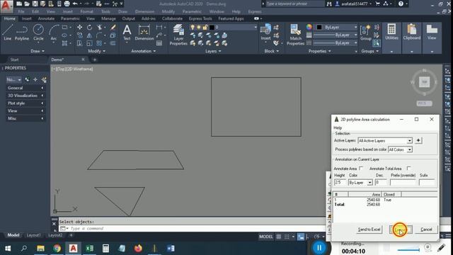 How to Area Calculation Easy By CAD Tools in AutoCAD. смотреть онлайн