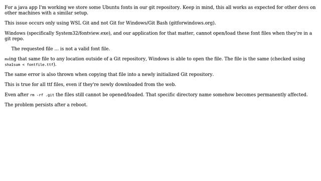 Windows 10: Cannot open .ttf-files inside a (former) Git repository смотреть онлайн