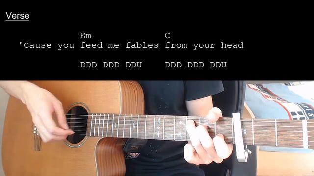 Skylar Grey - Love The Way You Lie EASY Guitar Tutorial With Chords / Lyrics смотреть онлайн