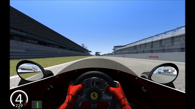 Assetto Corsa | Ferrari 312T | Nurburgring [TV cam + driver's view] смотреть онлайн