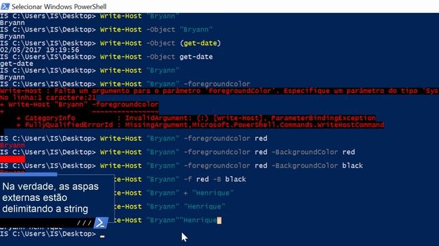 Curso PowerShell - 20: Write-Host смотреть онлайн