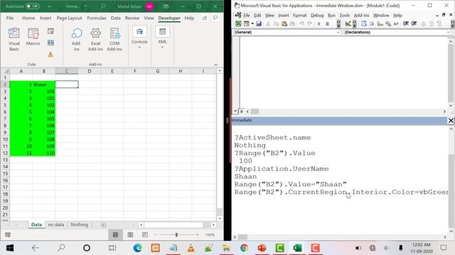 VBA Immediate Window | Excel VBA Tutorial in Hindi смотреть онлайн