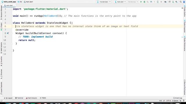 3 - Create Hello World Flutter App in Android Studio | Tutorial in Urdu/Hindi смотреть онлайн