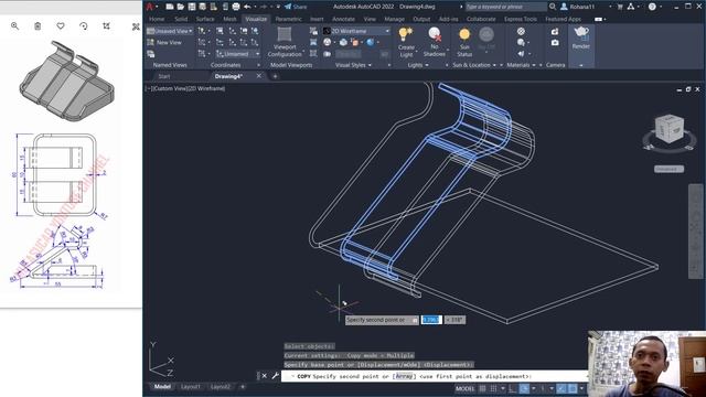 Exercise 17 AutoCAD 3D Modeling Tutorial For Beginner смотреть онлайн