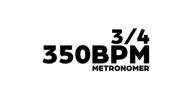350 BPM Metronome 3/4 смотреть онлайн
