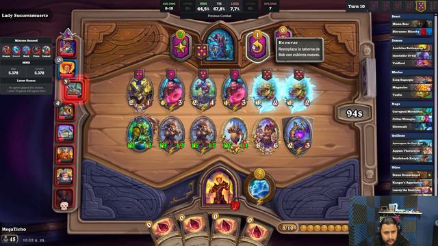 HearthStone Campos de batalla: Temporada 3 (2) Varden Albaciernes jugando con Jabaespines. смотреть онлайн