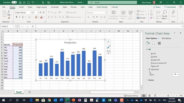 Adding a watermark to an Excel or PowerPoint chart/graph смотреть онлайн