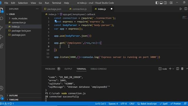 Node.js + EXPRESS + MySQL CRUD - GET, POST, PUT, PATCH and DELETE (In Hindi) смотреть онлайн