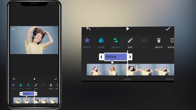 How to add camera focus effect to video in this Inshot смотреть онлайн