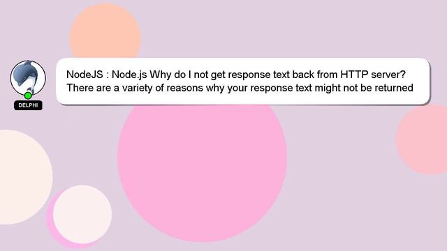 NodeJS : Node.js Why do I not get response text back from HTTP server? смотреть онлайн