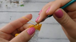 Летняя Косынка Солнышко для девочки | Вяжем крючком детям