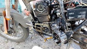 Замена цепи ГРМ двигателя FMM169/250cc VXR250cc/Viper Часть#1