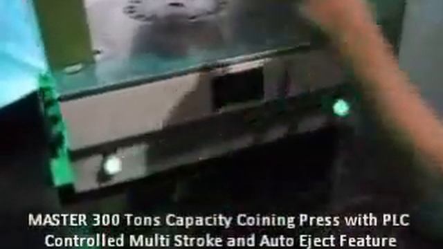 MASTER Hydrauilc Coining Press 300 ton capacity for minting gold and silver coins and bars смотреть онлайн